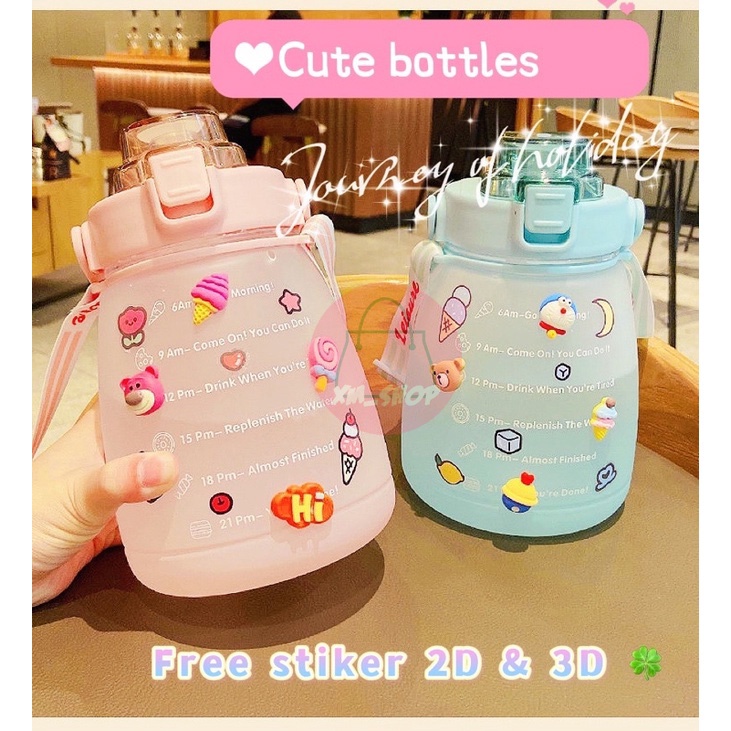 BOTOL MINUM VIRAL BOTOL MINUM KOREA ANAK DEWASA 1.3L