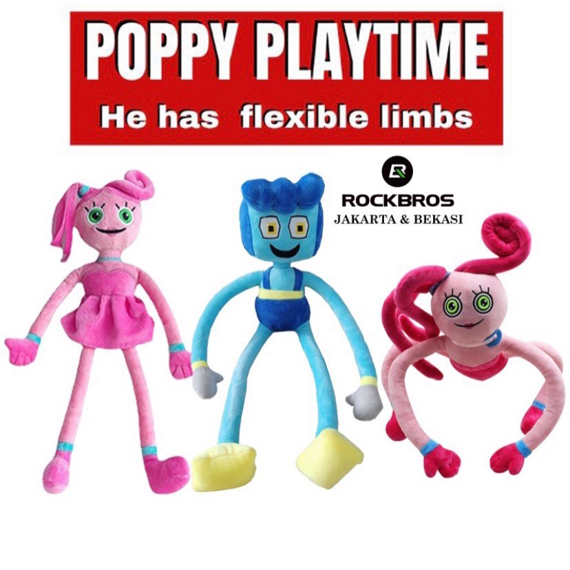 Boneka Mommy Long Legs Momi Poppy Playtime Original Killy Willy Huggy Wuggy Mainan Anak Fidget Toys Doll