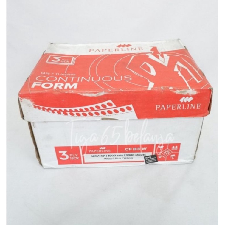 CONTINUOUS FORM 3 ply | Kertas Komputer Paperline 14 7/8 x 11 CF B3 W