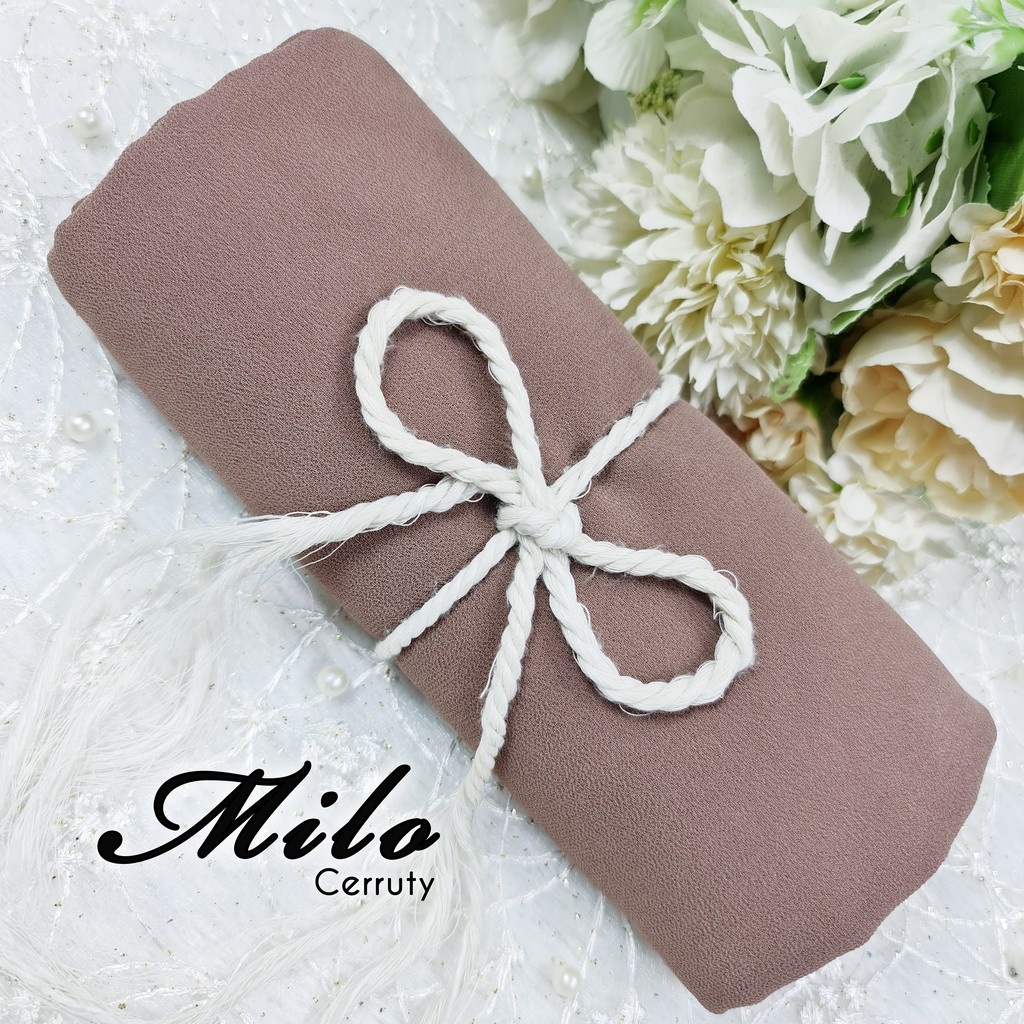 Part 1 Pasmina Polos Ceruty Baby Doll Pilih Warna [ Pilih Warna ]-Milo