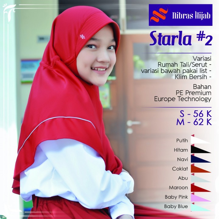 [ORI 100%] NIBRAS HIJAB ANAK STARLA 2 XS JILBAB BERGO KERUDUNG BRANDED