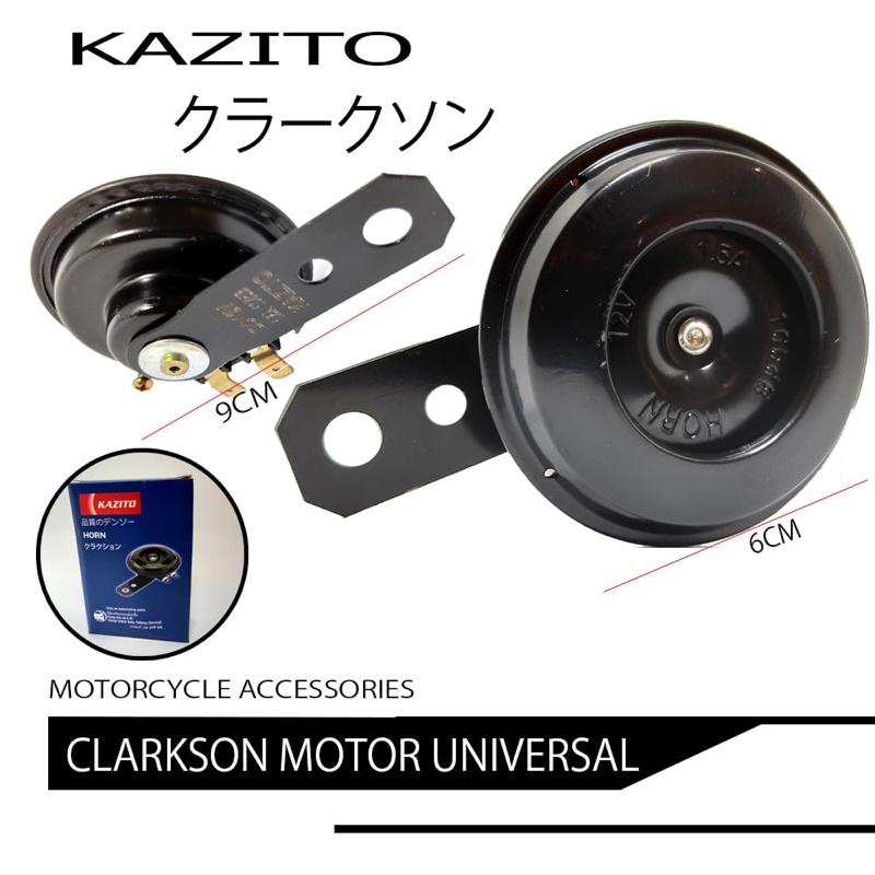 KLAKSON MOTOR/ MOBIL 12 VOLT STANDARD P&amp;B UNIVERSAL MODEL KAZITO