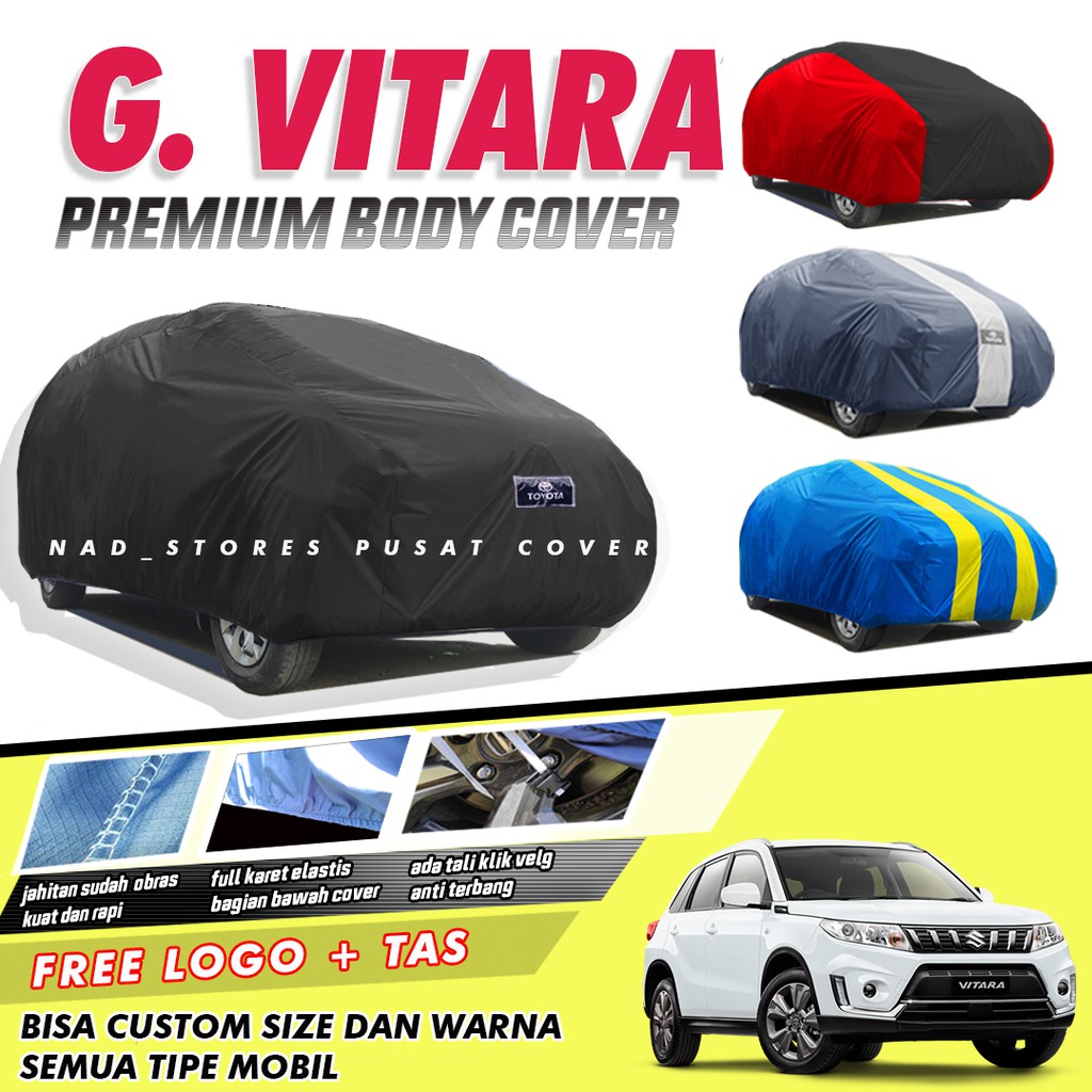 PREMIUM Body Cover Mobil Vitara Sarung Mobil Grand Viatara Kuda long taruna long taft gt waterproof