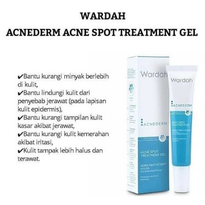 Wardah Acnederm Series Cleanser Toner Gel Face Powder