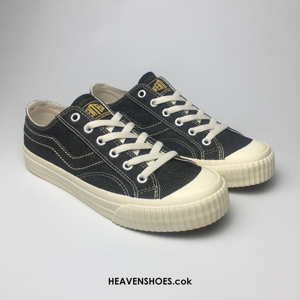 sepatu ventela Public Denim low Black hitam  sepatu sneakers sepatu sneakers pria sepatu ventela sep