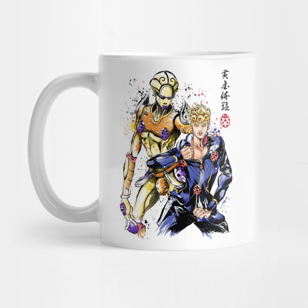 Mug Gold Experience Watercolor Jojos Bizarre Adventure
