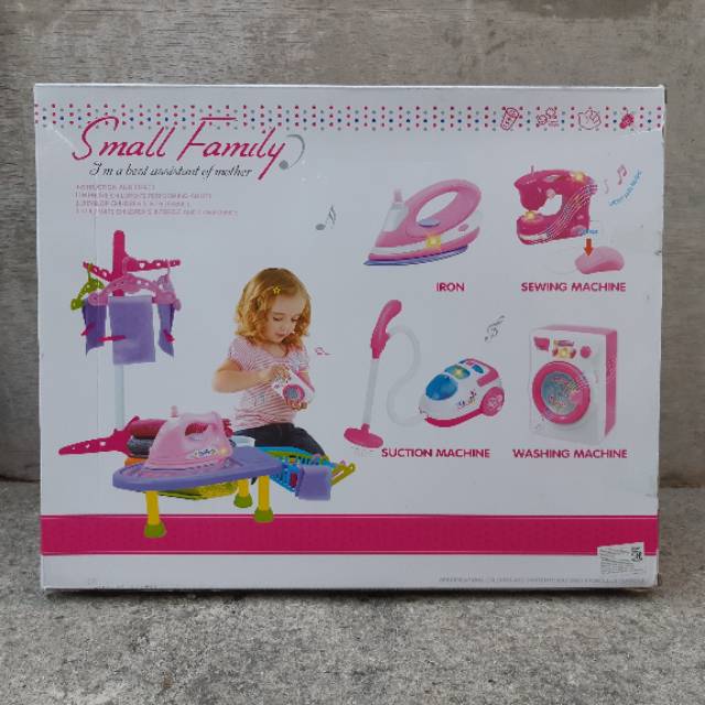 Mainan Laundry Set Setrika Anak Edukatif Iron Toys Mesin Cuci Edukasi