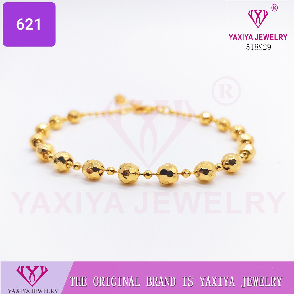 

Gelang Tangan biji lada Lapis emas Perhiasan imitasi Gold Yaxiya Jewelry 621