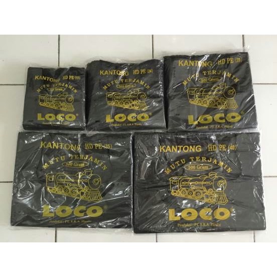 Kantong Plastik  Kresek  Loco Hitam 500gr Tebal Shopee 