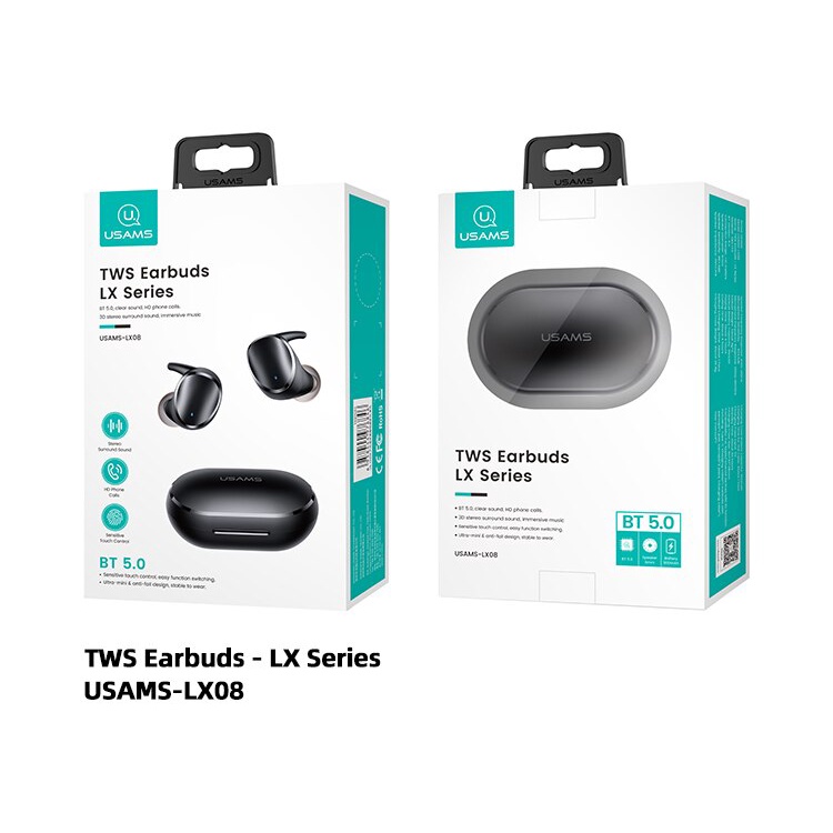 HANDSFREE HEADSET HF EARPHONE BLUETOOTH TWS USAMS LX08