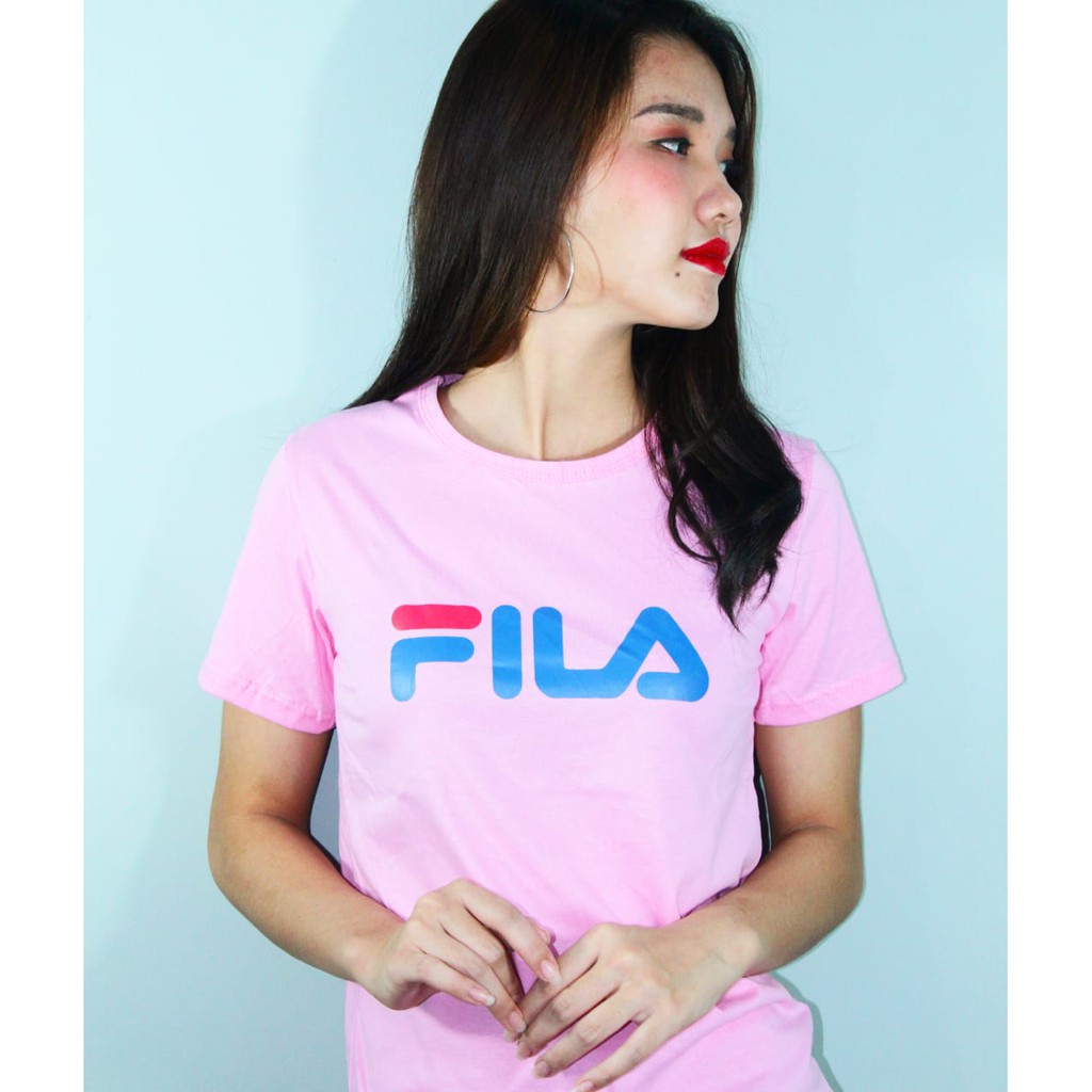 FILA KAOS FILA T Shirt Tumblr Tee Kaos Wanita Lengan Pendek