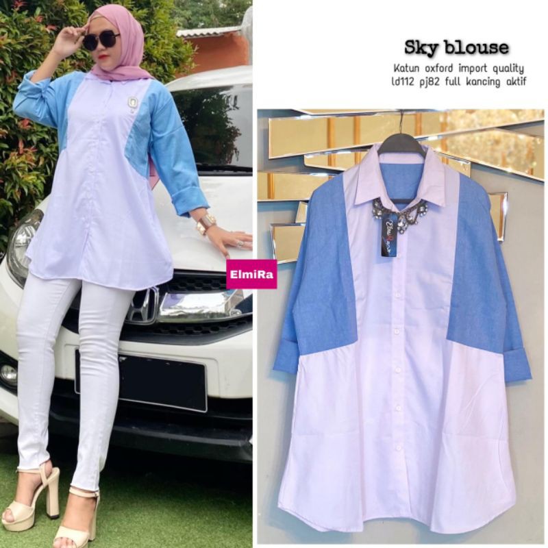 sky blouse - elmira