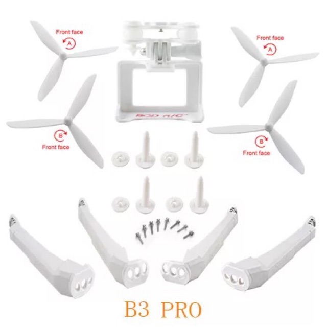 Upgrade Landing Gear + Gimbal + Propeller 3 Daun MJX B3 Pro