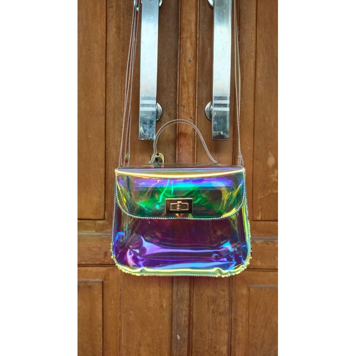 tas selempang mika pvc ( mentari )