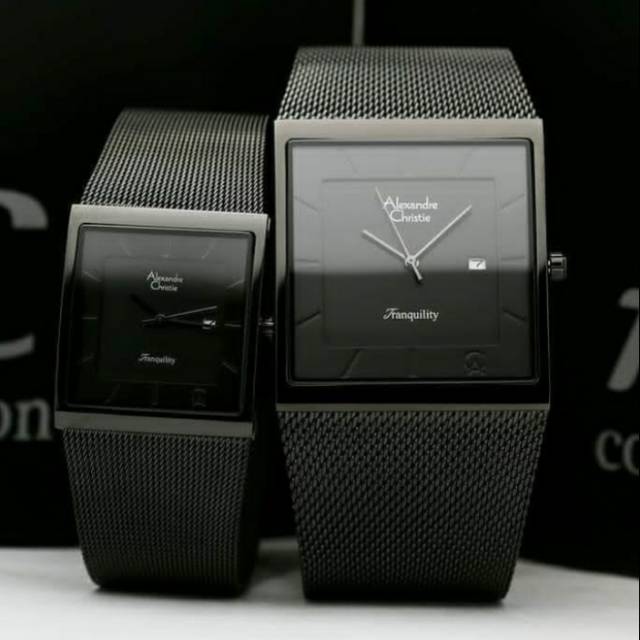 JAM TANGAN AC8329 ALEXANDRE CHRISTIE COUPLE TALI PASIR