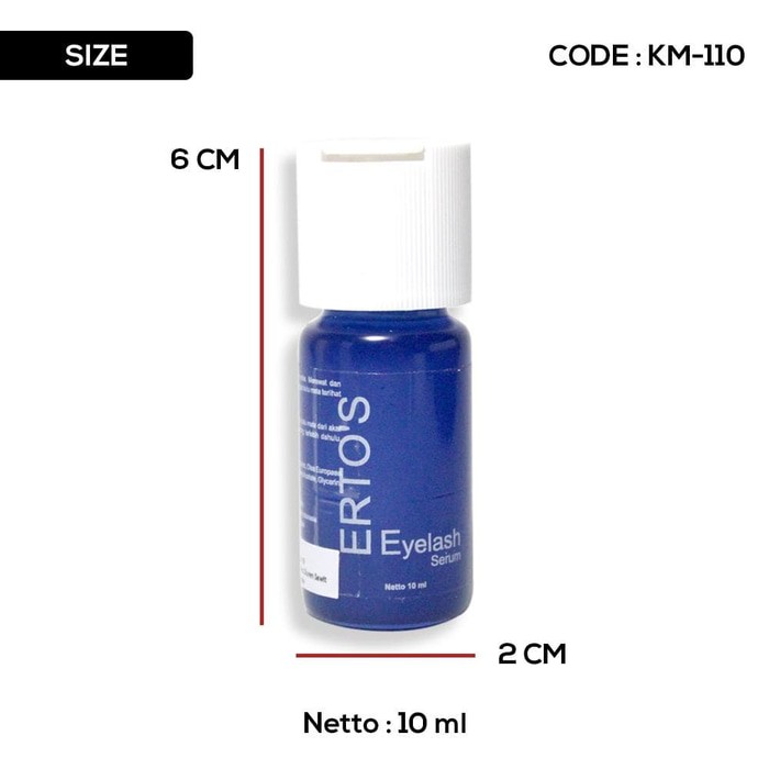 Ertos Eyelash Serum 10 ml - Serum Pelentik Bulu Mata - Asli BP