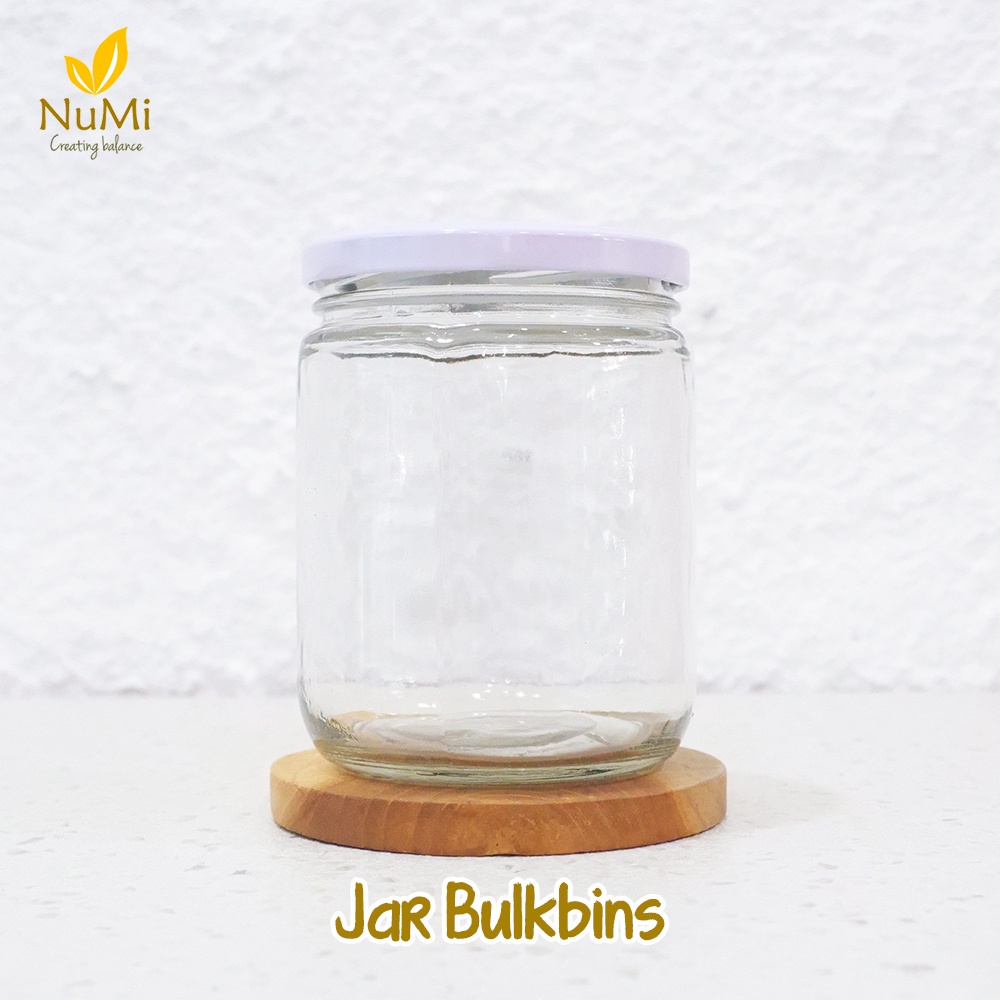 450ML GLASS JAR WITH LID jar kaca - BULK BIN