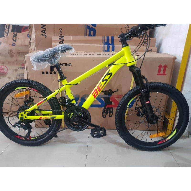 Sepeda MTB 20 inch BESSO ( Warna Hijau )