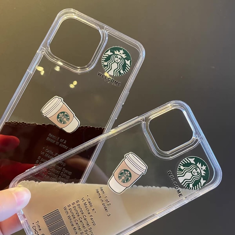 CASING STARBUCKS IPHONE X XR XS MAX 11 12 13 14 PRO MAX 14+ 6 6G 6S 6+ 7 7+ 8 8+ PLUS SE 2 2020 KOPI MOTIF COFFEE HARD CASE TPU TRANSPARAN SHOCKPROOF QUICKSTAND COVER