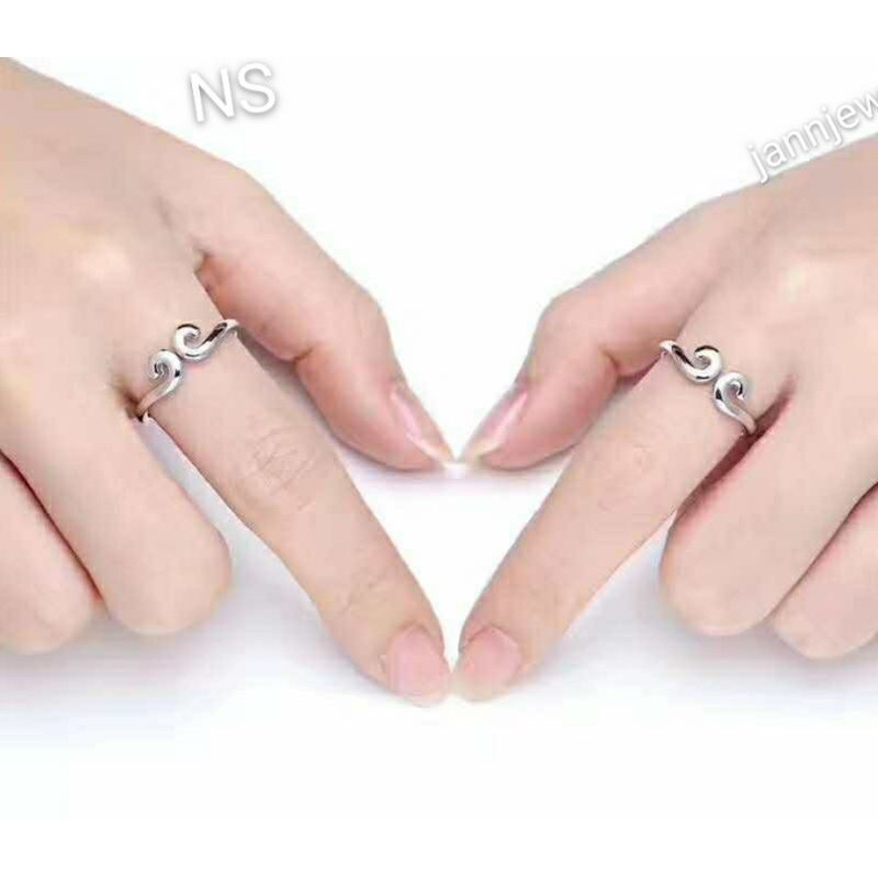 cincin titanium asli simple ring anti karat size 567