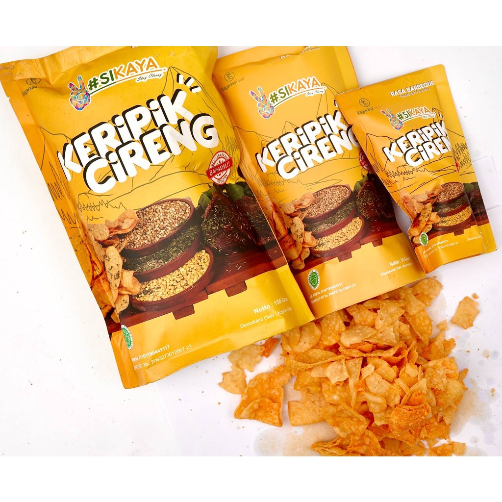 

55gr Snack Keripik Cireng Sikaya X RF Makassar Kemasan Cemilan Viral Ngemil