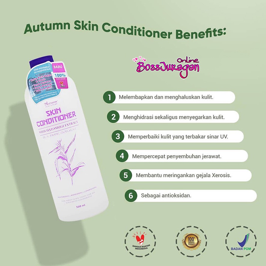 (BOSS) AUTUMN Skin Conditioner With Hatumogi Extract/with aloevera extract 500ml