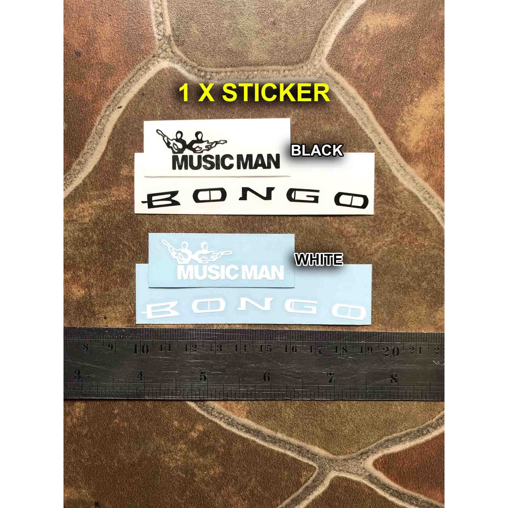 Sticker Tempel Bongo Guitar Bass Elektrik Sterling Ernie Ball Musicman Decal Cutting Headstock Gitar