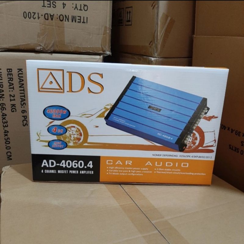 POWER 4 CHANNEL AUDIO MOBIL POWER ADS 4060