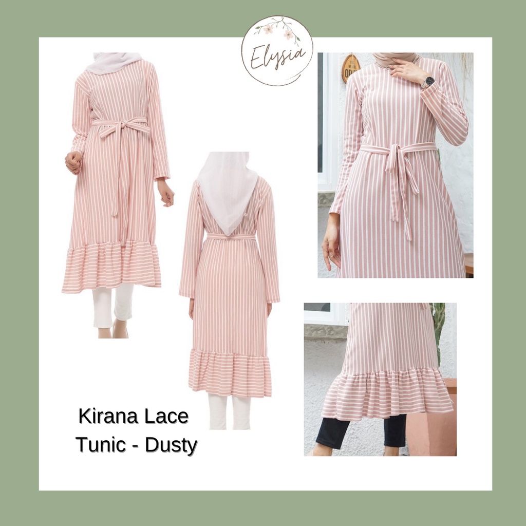 Kirana Lace Tunic - Gaun/dress/Gamis/Tunik Wanita Murah Fashion Muslim