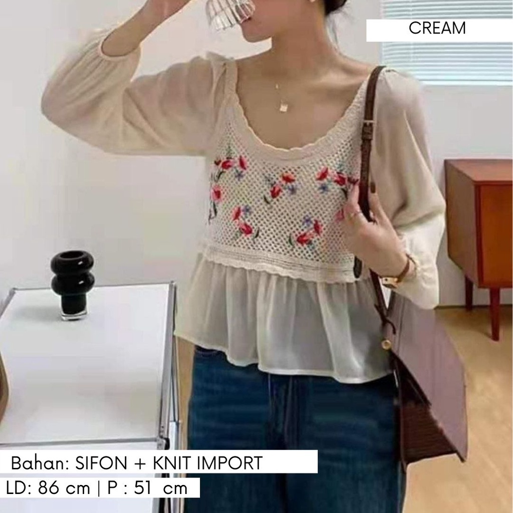 4058 eliza knit top import