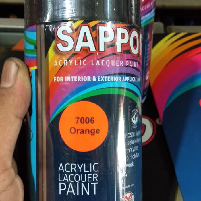 Sapporo Cat Spray Fluorescent 7006 Orange Stabillo 300 ml Cat Semprot Sapporo