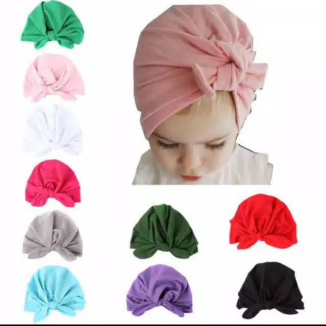 Turban bayi pita polos