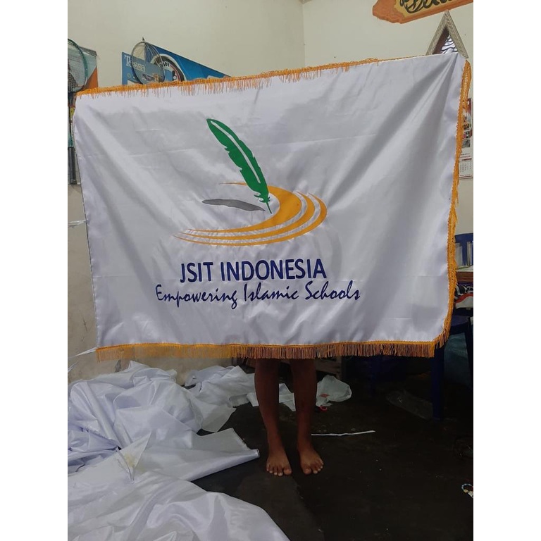 Bendera Bordir Logo &amp; Tulisan