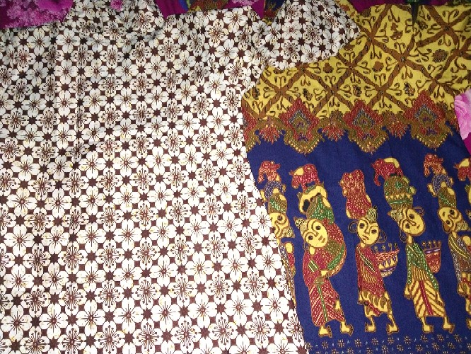 Anjana Tunik Batik / Atasan Wanita Big Size Jumbo Ld 130cm-baju Batik Wanita Tunik Batik Bk-a