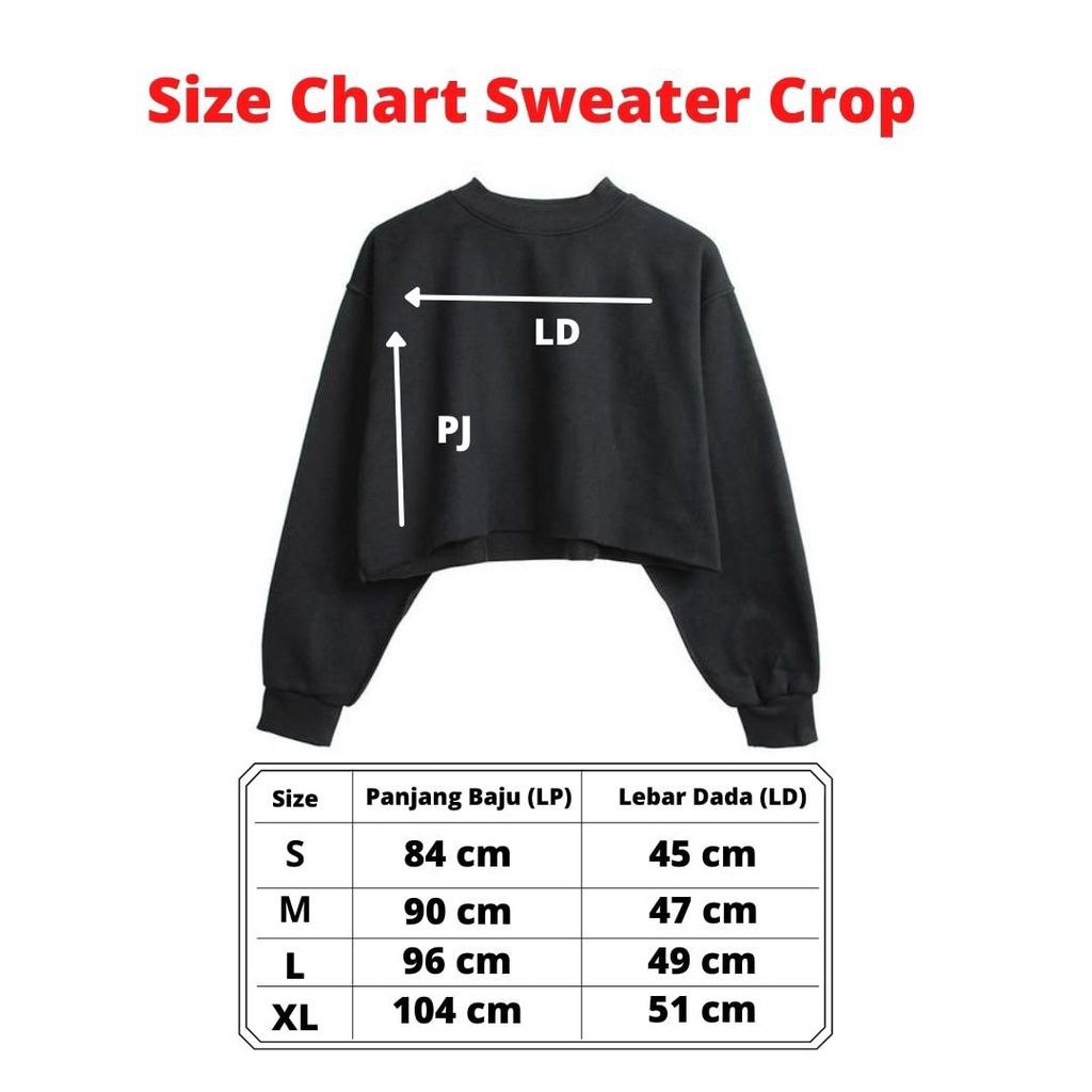 Clothing May - Sweater Crop Pink Gambar Unik Lucu Sweater Distro Croptop Atasan Krop Top Wanita Cewek Viral