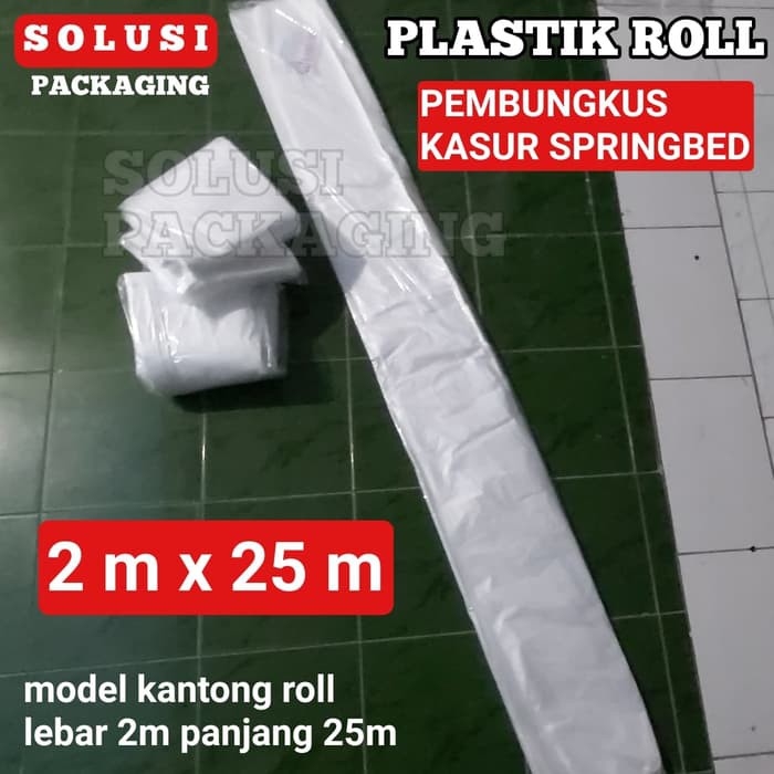  PLASTIK  ROLL  2Mx25M PLASTIK  BONEKA BUNGKUS KASUR 
