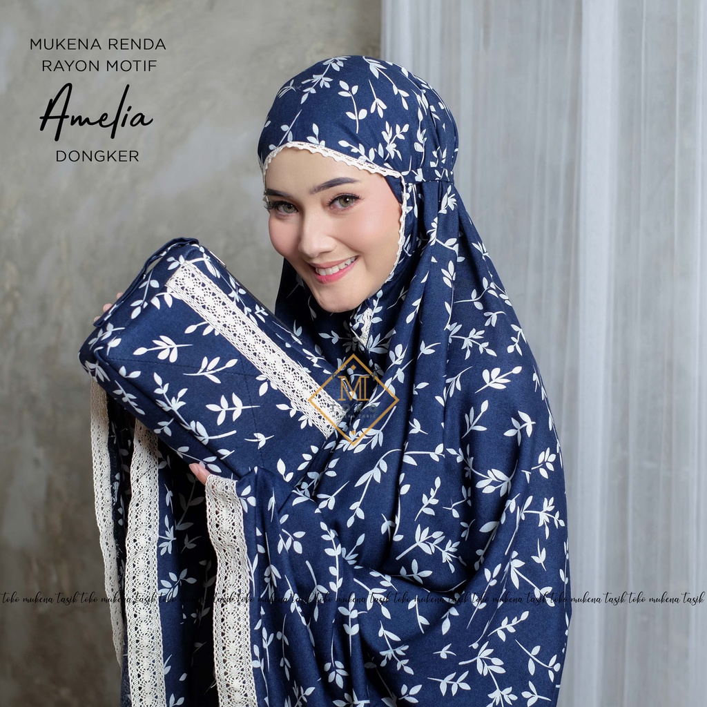 TOKO MUKENA TASIK - MUKENA AMELIA | MUKENA RENDA RAYON DEWASA MOTIF AMELIA