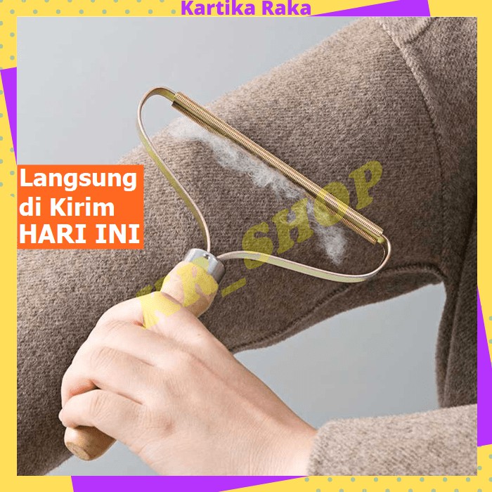 KR Alat Penghilang Bulu Halus Pada Pakaian Serat Kain Fuzz Trimmer Lint Remover