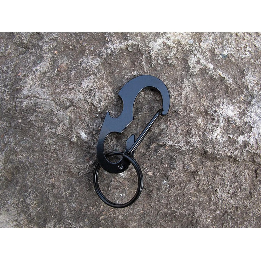 Bayar Ditempat Black Beetle EDC Carabiner Stainless Steel with Bottle Opener - XT-11