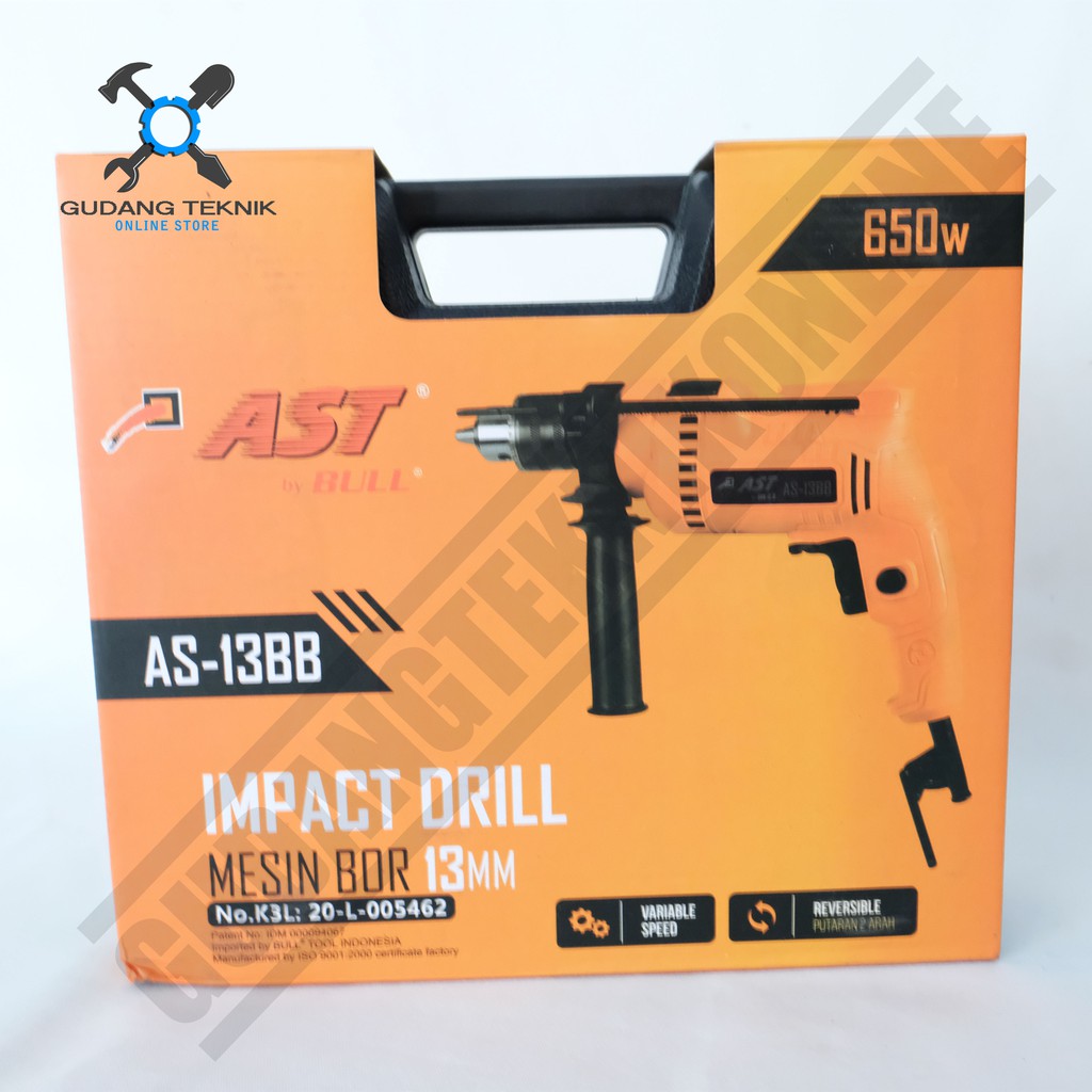 AST AS-13BB / Mesin Bor Tangan 13mm AST AS13BB Mesin Bor Impact Drill AST AS 13BB