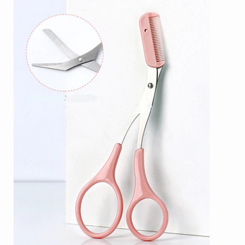 Gunting Cukur Alis Mata Eyebrow Trimmer Scissor Comb / Gunting Alis / Cukuran Alis