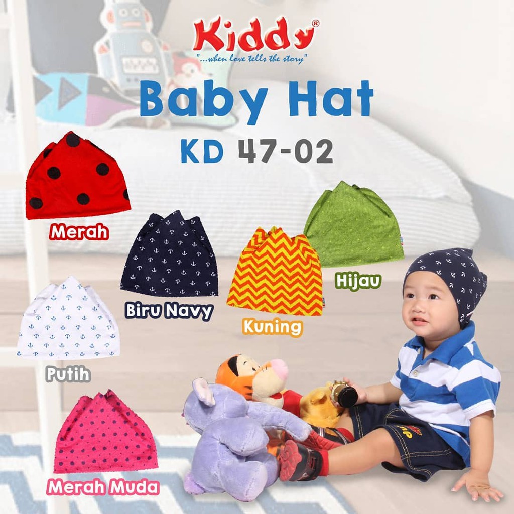 Kiddy Baby Hat Topi Kupluk Anak Bayi KD47-02