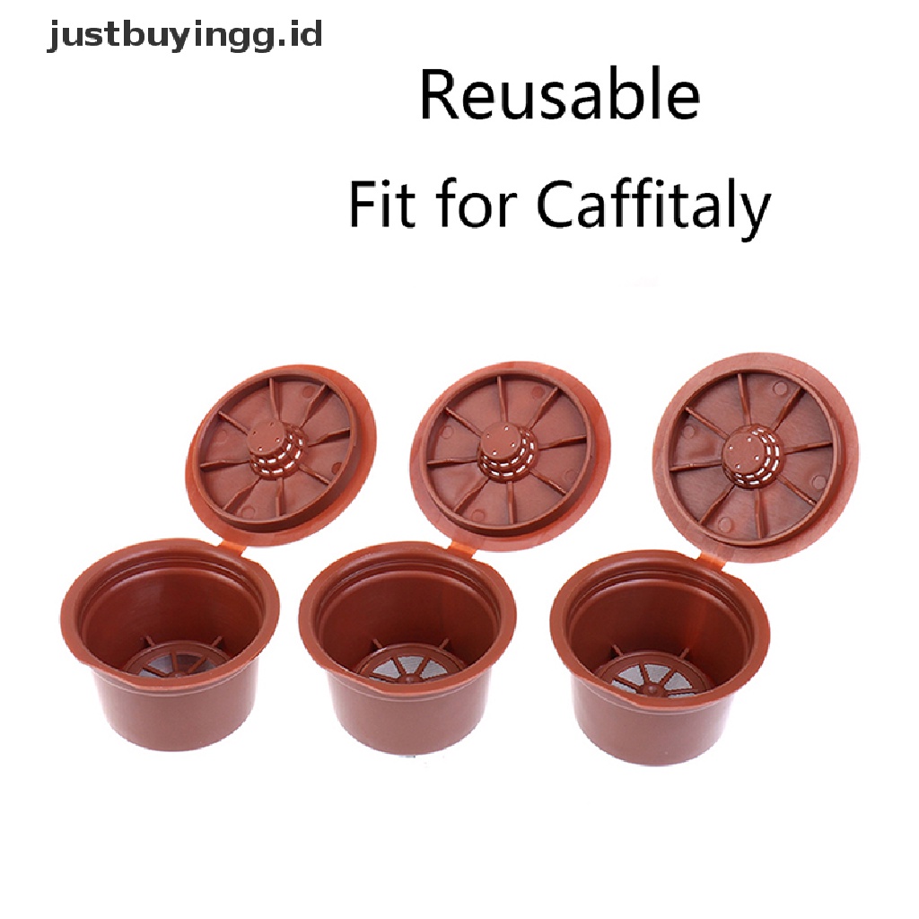 (Justbuyingg.Id) 3pcs / Set Kapsul Filter Kopi Reusable Untuk Caffitaly