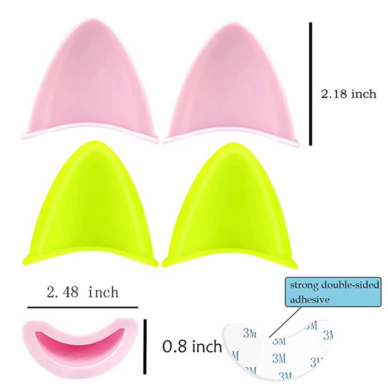 [1Pc Cute Cat Ears Accessories Helmet Stickers] [Self Adhesive Motorcycle Helmet Decoration]