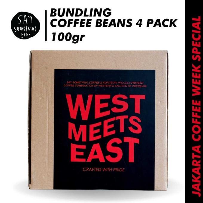 

Bundling Coffee Beans Collab West Meets East - Paket Kopi 4 Pack -Diskon Sd 50%