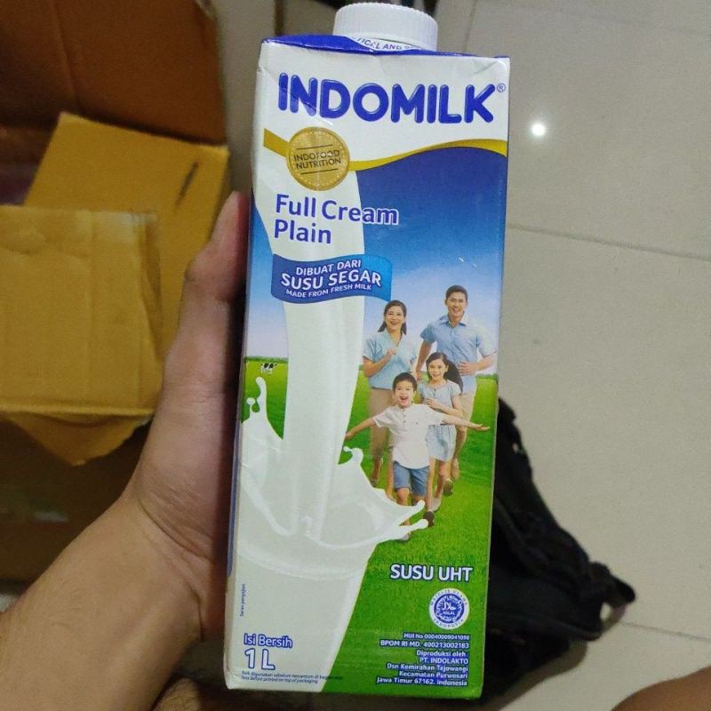 

indomilk Susu UHT 1 litter Full Cream Plain | Indo Milk