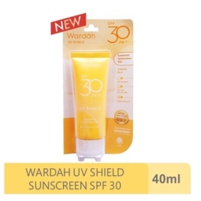 Wardah UV Shield Essential Sunscreen Gel SPF 30 40ml Sunblok suncreaM