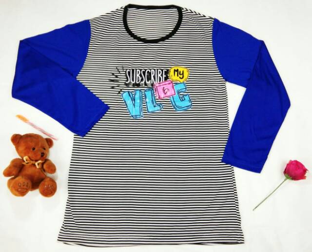 Myco Kaos Raglan Salur VLOG Lengan panjang