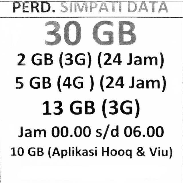 Perdana Simpati Data 30GB