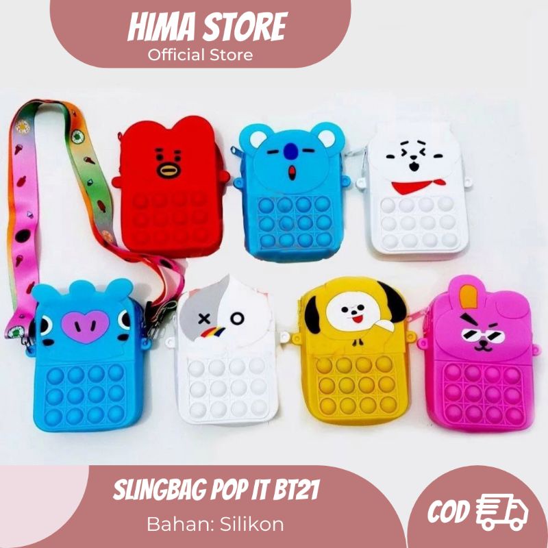 [BISA COD] Slingbag Pop It BT 21